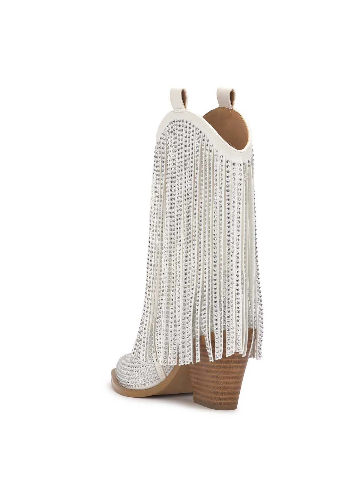 Paredisa Fringe Bootie in White sold by Jessica Simpson product image thumbnail 3