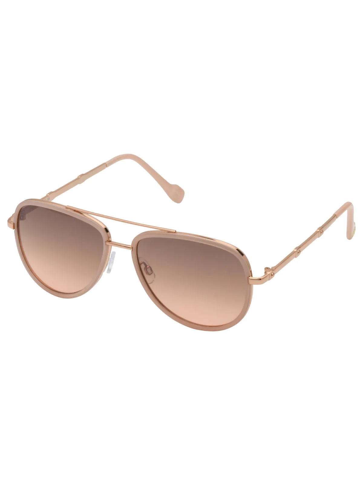 Modern Metal Aviator Sunglasses in Rose Gold & Rose sold by Jessica Simpson