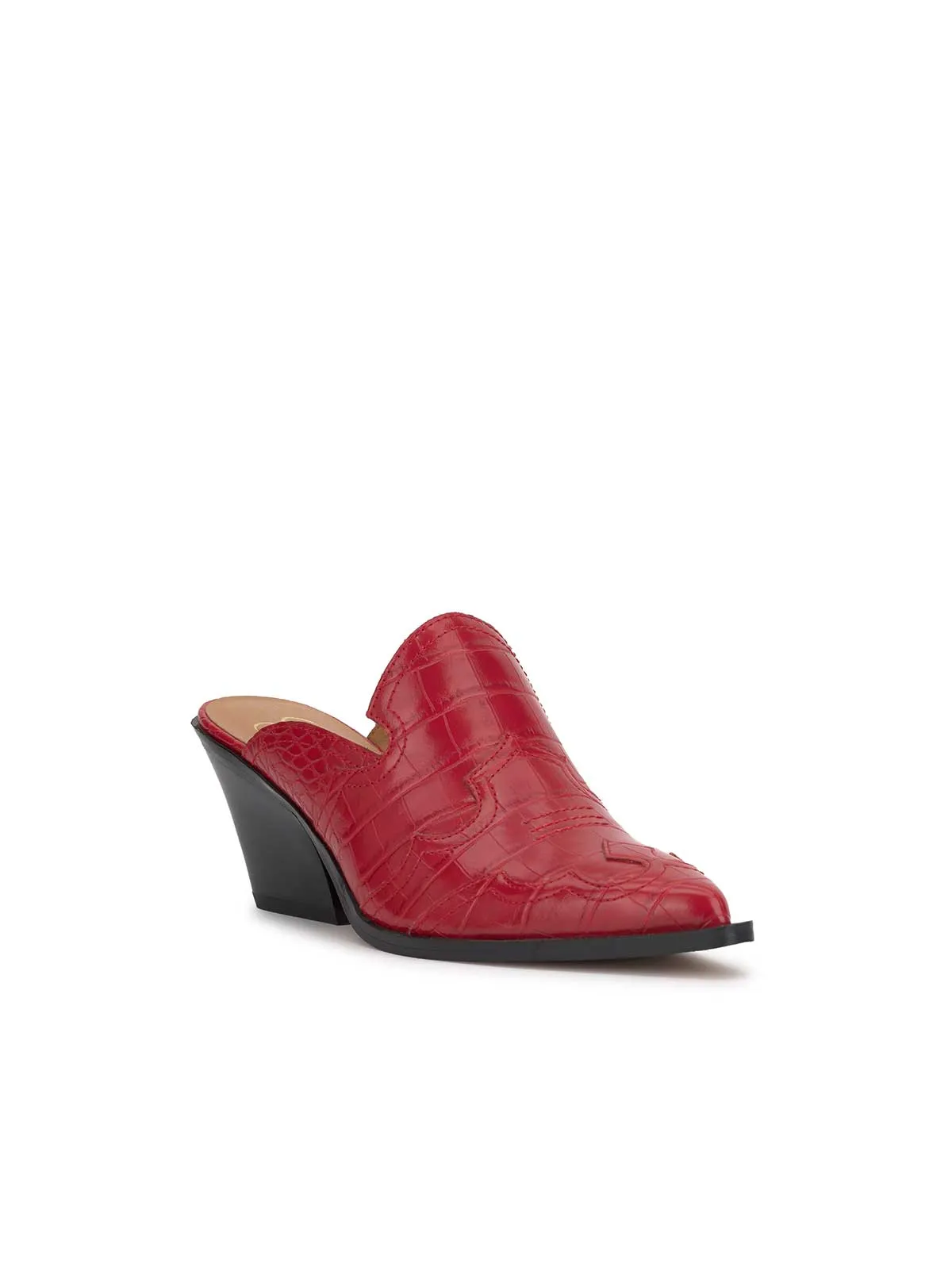 Zurina Heeled Mule in Red Muse sold by Jessica Simpson product image thumbnail 5