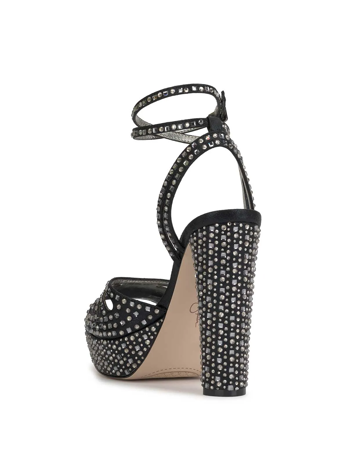 Iralin Platform Sandal in Black Dazzle sold by Jessica Simpson product image thumbnail 3