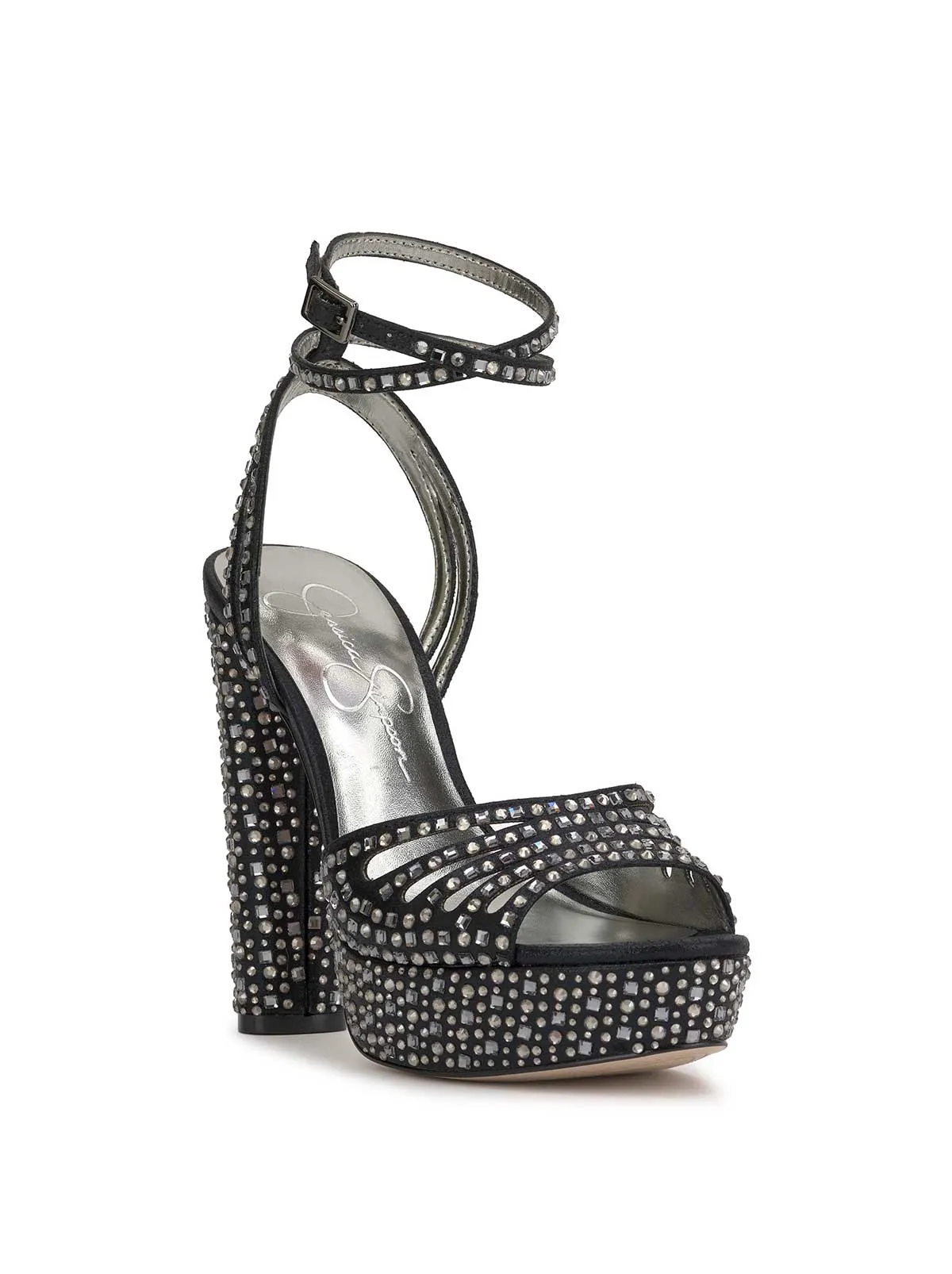 Iralin Platform Sandal in Black Dazzle sold by Jessica Simpson product image thumbnail 4