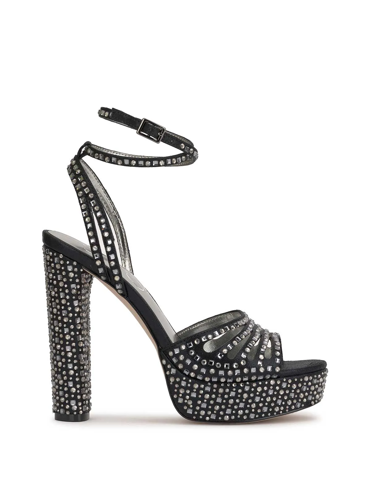 Iralin Platform Sandal in Black Dazzle sold by Jessica Simpson
