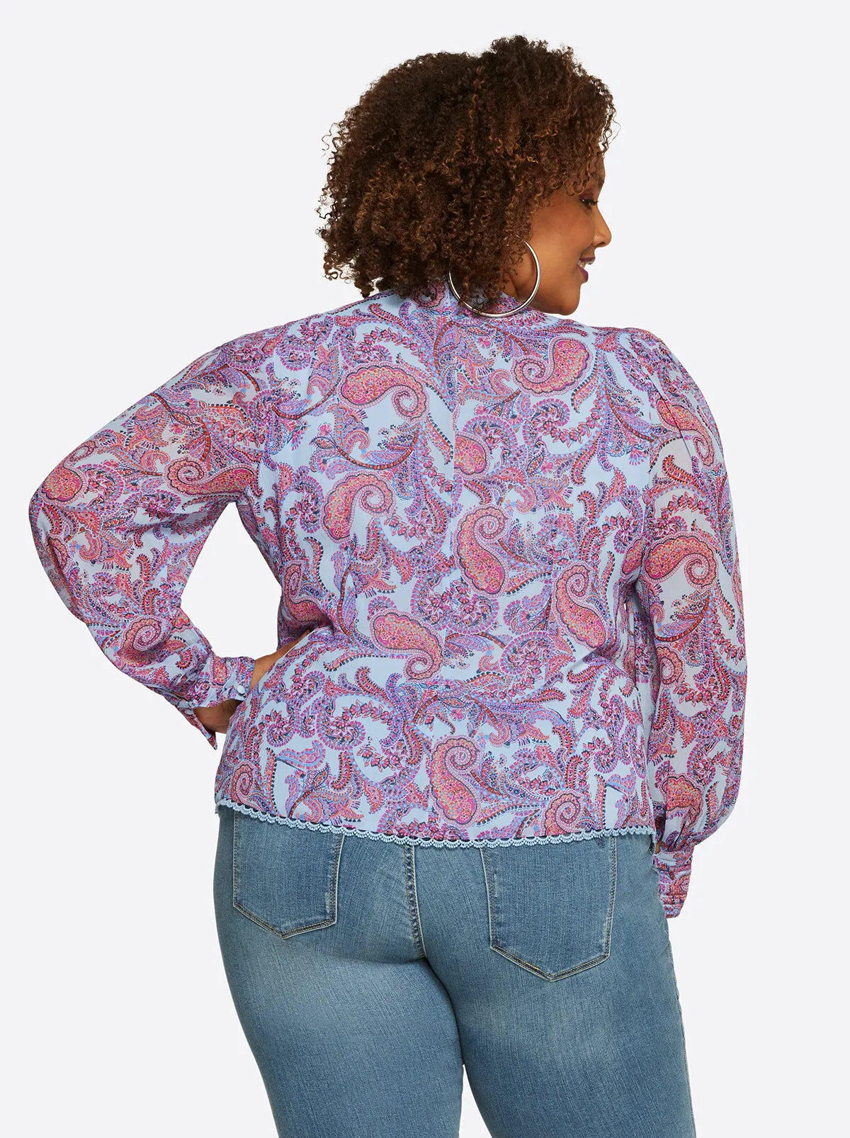 Elia Top in Solitary Paisley sold by Jessica Simpson product image thumbnail 3