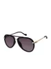 Metal Aviator Sunglasses in Smoke Matte Black sold by Jessica Simpson