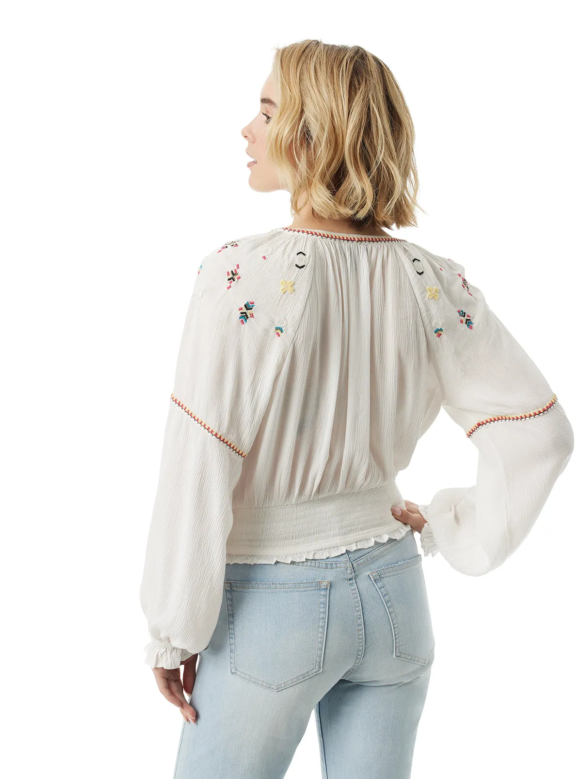 Tanuka Embellished Top in Gardenia sold by Jessica Simpson product image thumbnail 3
