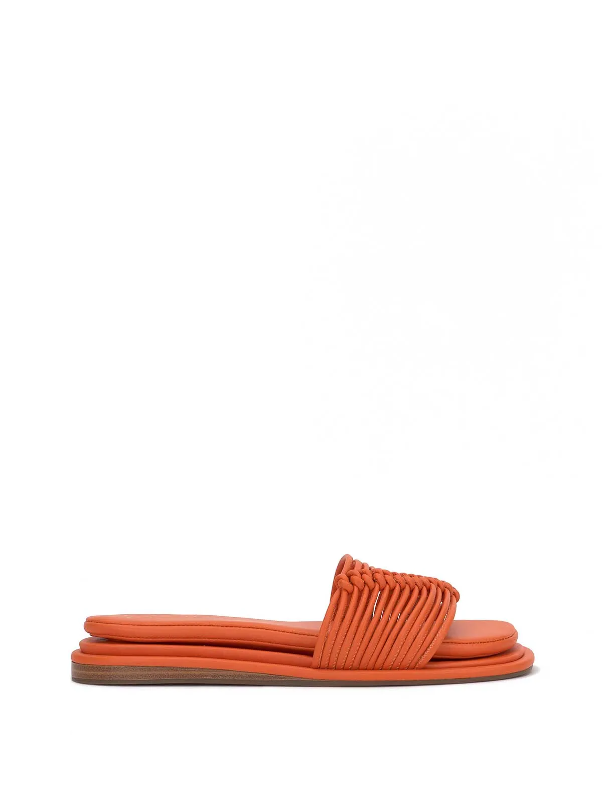 Belarina Flat Sandal in Tangerine sold by Jessica Simpson