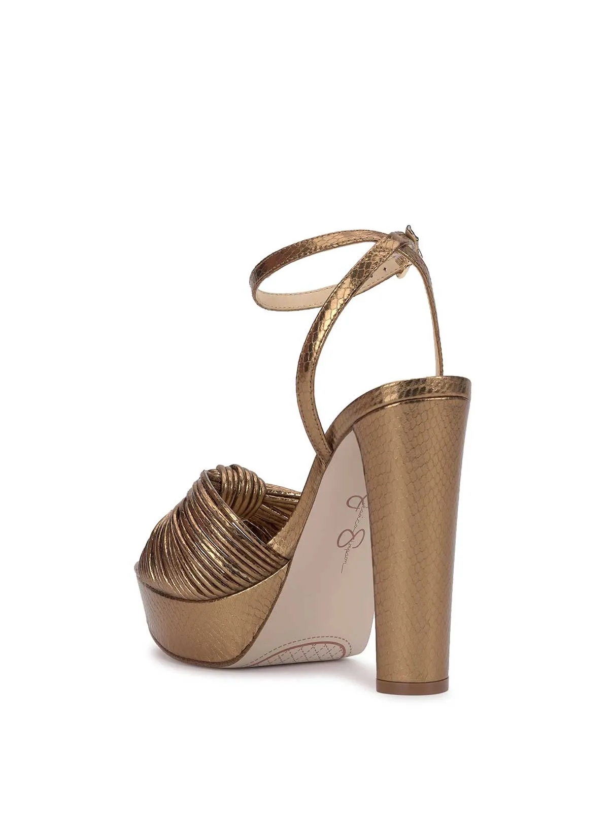 Immie Platform Sandal in Bronze Snake sold by Jessica Simpson product image thumbnail 3