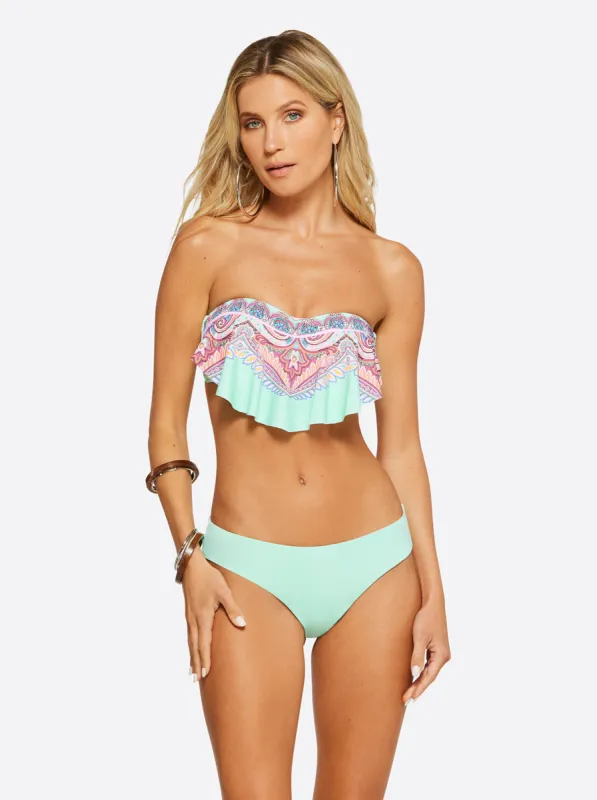 Carnival in Rio Handkerchief Bandeau in Cool Multi sold by Jessica Simpson