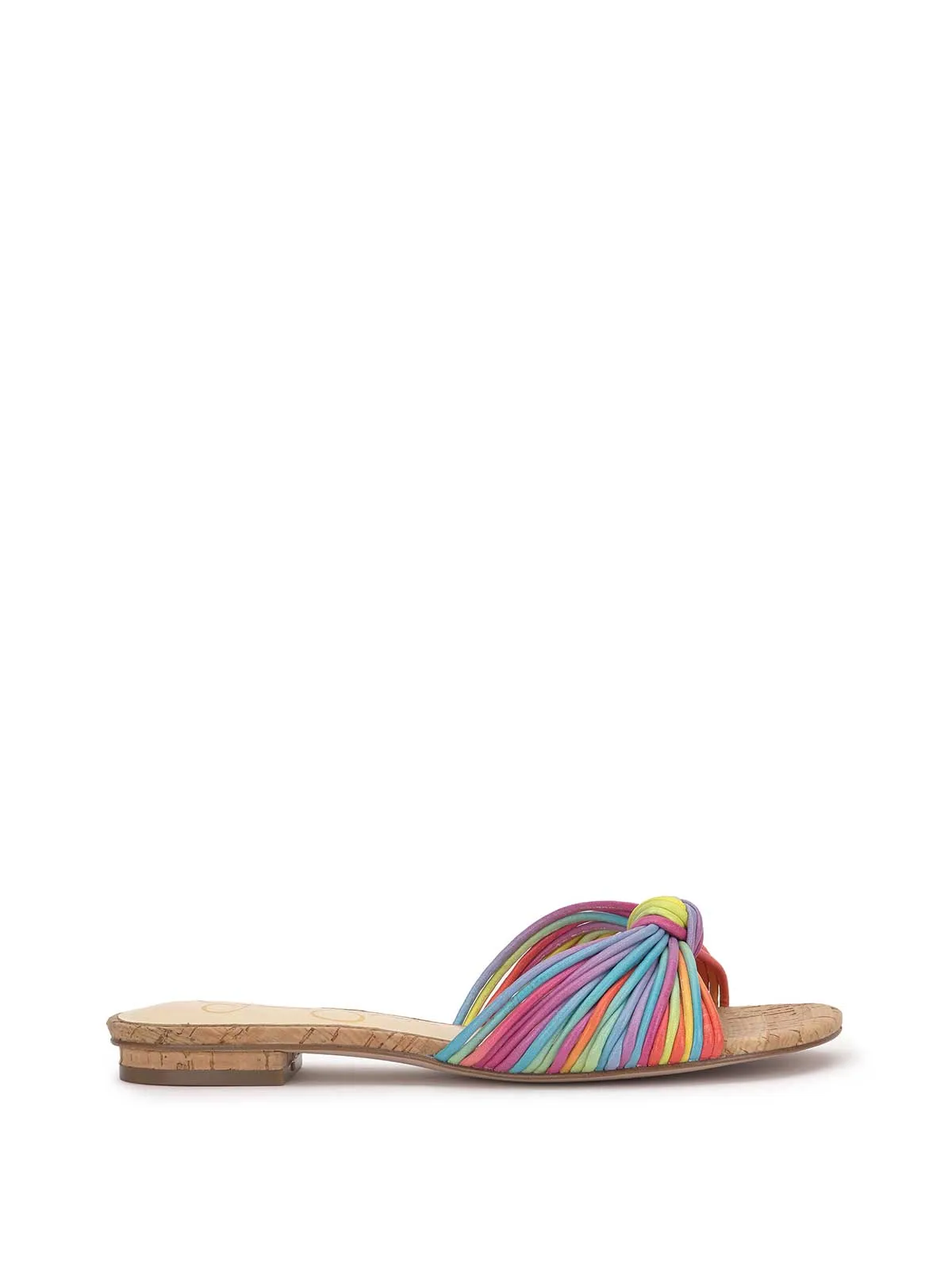 Dydra Knotted Flat Sandal in Multi Stripe sold by Jessica Simpson