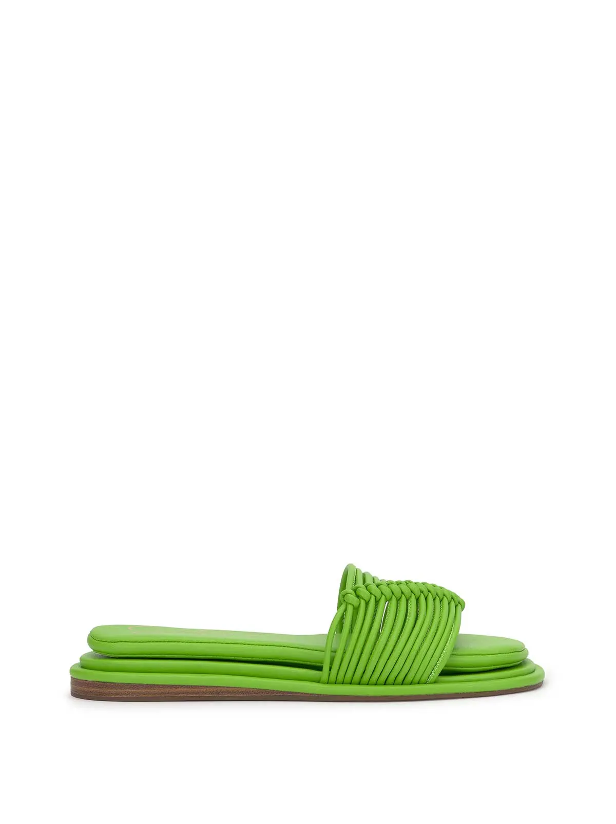 Belarina Flat Sandal in Bright Green sold by Jessica Simpson