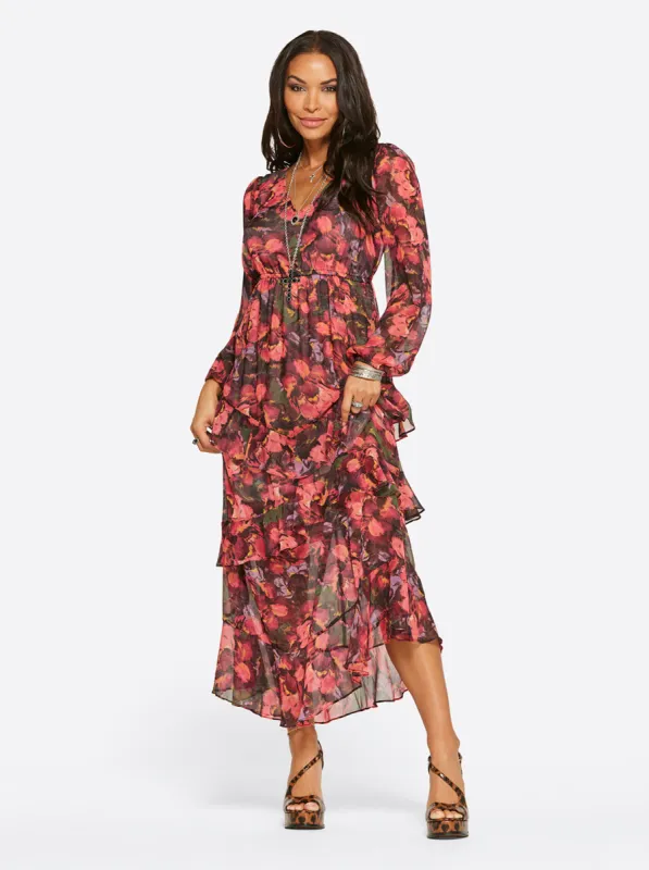 Tabatha Dress in Posy Symphony sold by Jessica Simpson