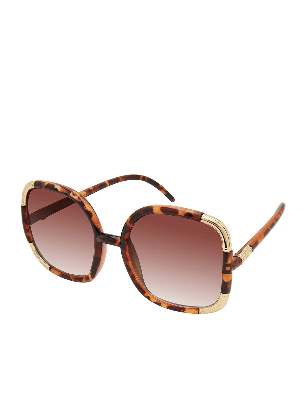 Over-Sized Oval Sunglasses in Tortoise sold by Jessica Simpson product image thumbnail 2
