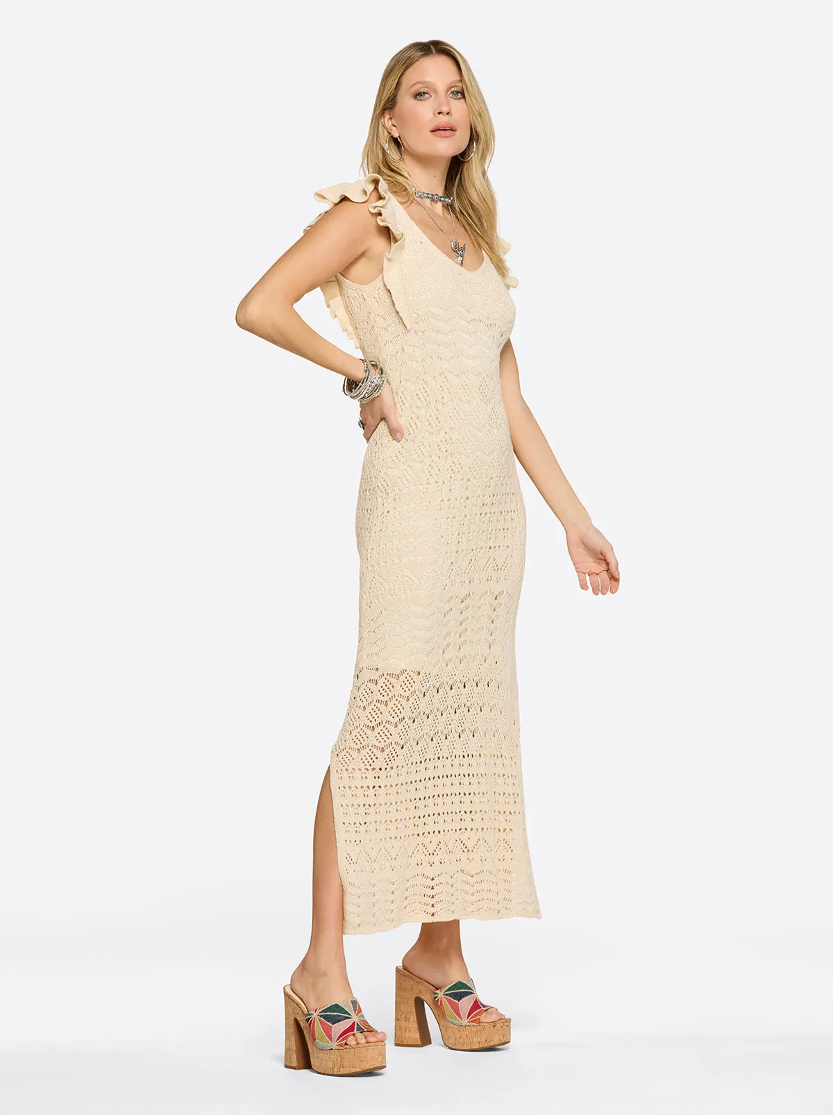 Ocean Dress in Parchment sold by Jessica Simpson product image thumbnail 4