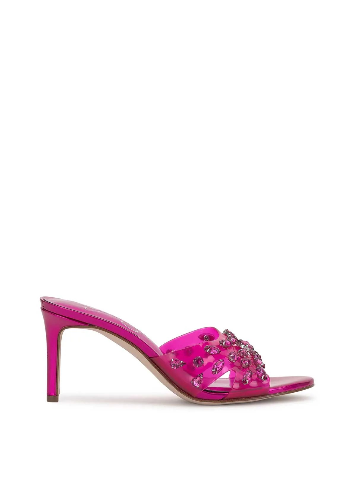 Primana Lucite Mule in Pink sold by Jessica Simpson