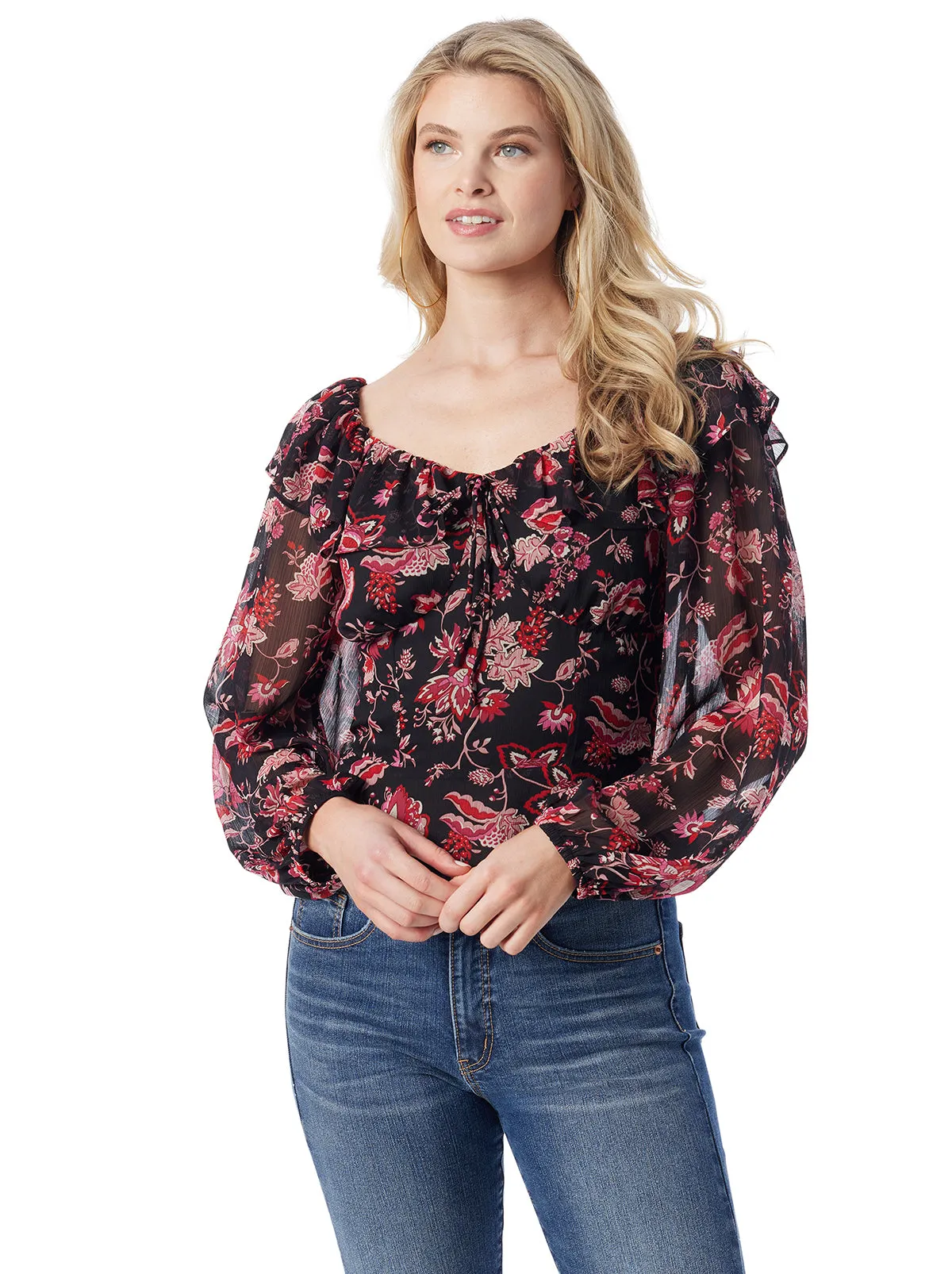 Aki Blouse in Willow Beauties sold by Jessica Simpson product image thumbnail 3