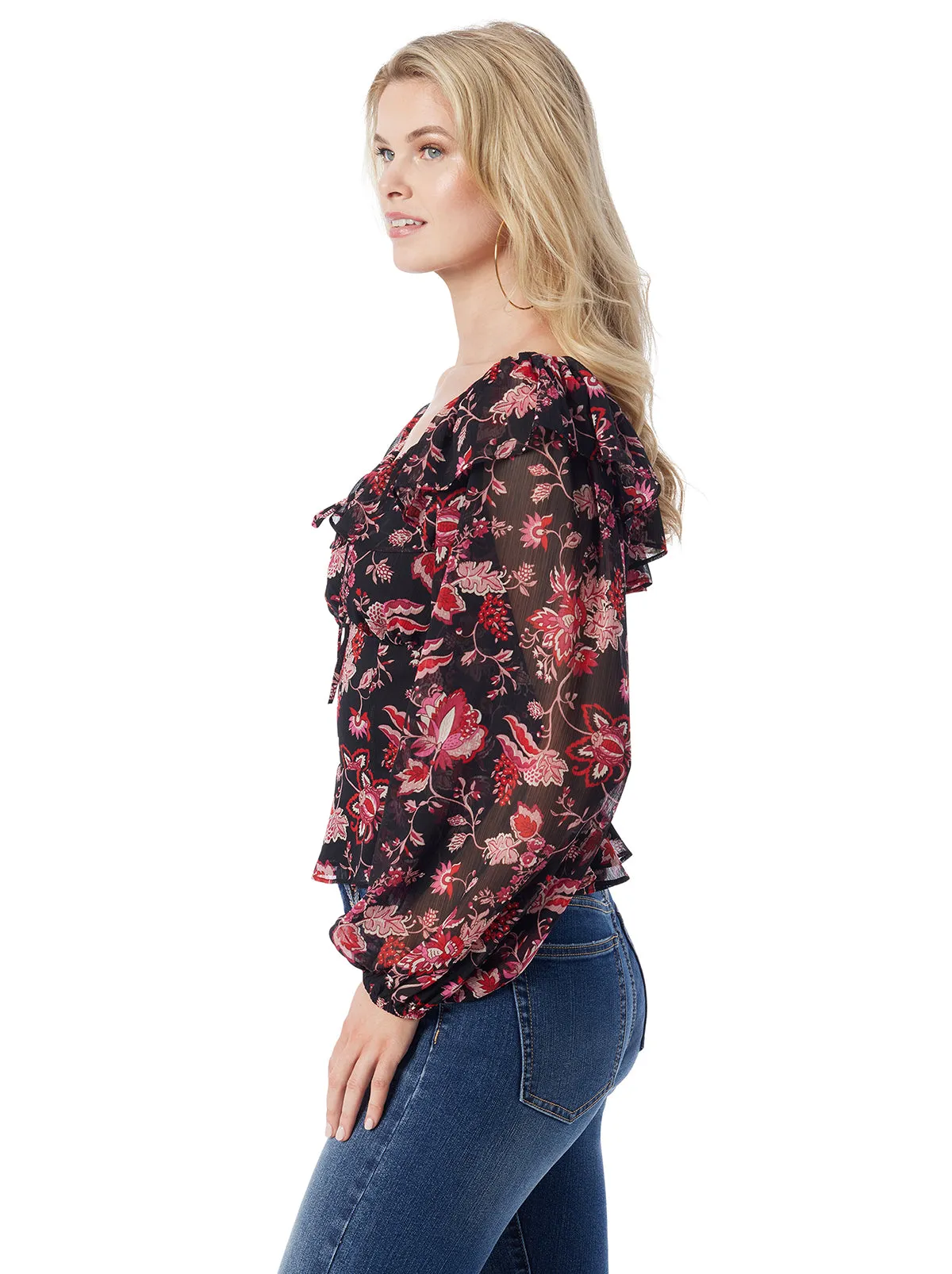 Aki Blouse in Willow Beauties sold by Jessica Simpson product image thumbnail 4