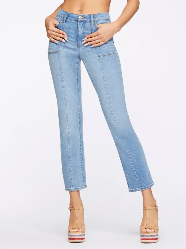 Flirt High Rise Straight Crop in Awakening sold by Jessica Simpson