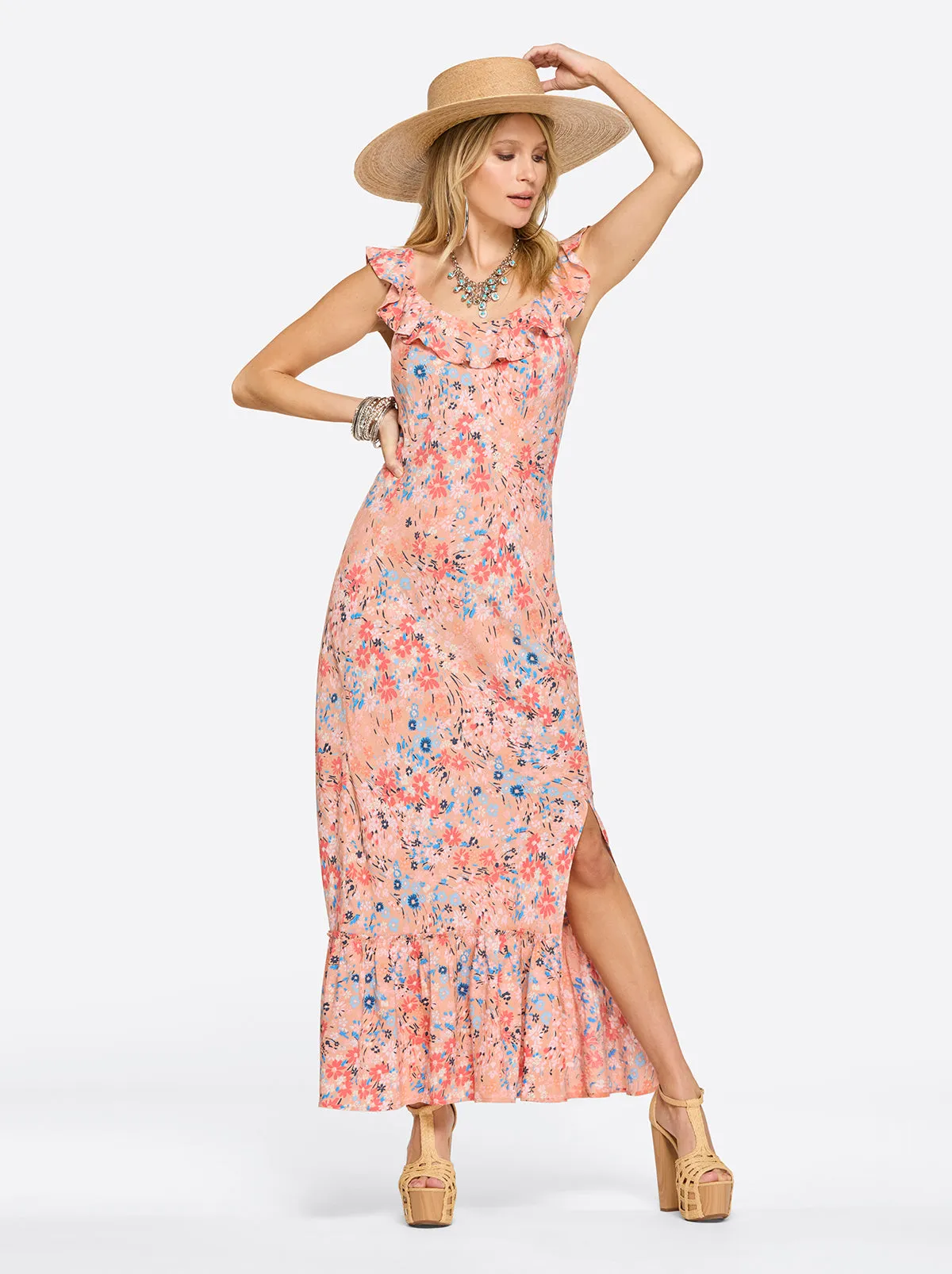 Raya Slip Dress in Blooming Pasture sold by Jessica Simpson product image thumbnail 2