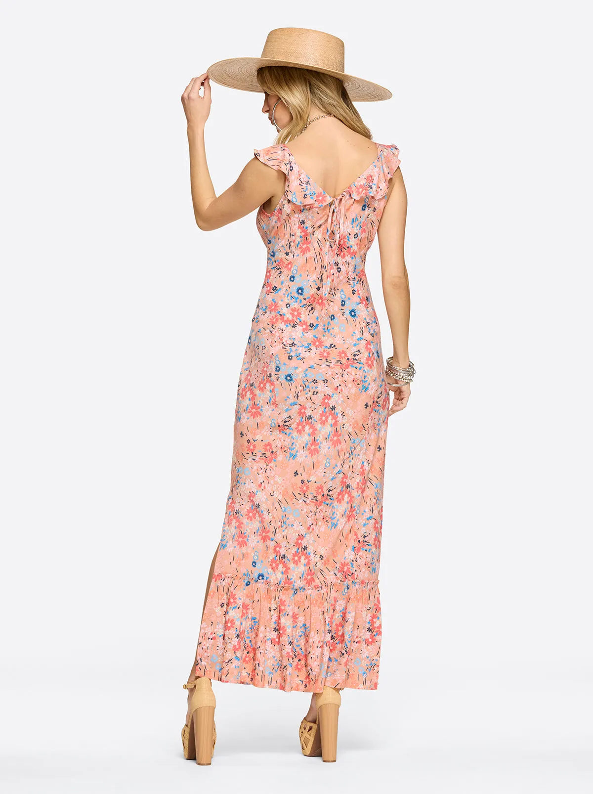 Raya Slip Dress in Blooming Pasture sold by Jessica Simpson product image thumbnail 4
