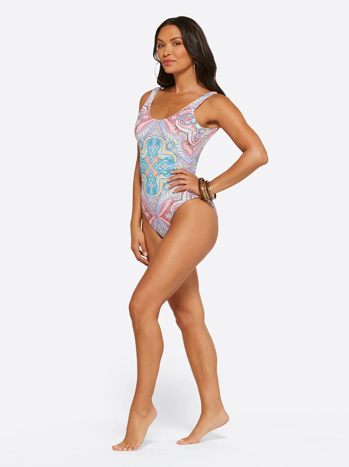 Carnival in Rio Reversible One Piece in Cool Multi sold by Jessica Simpson product image thumbnail 2