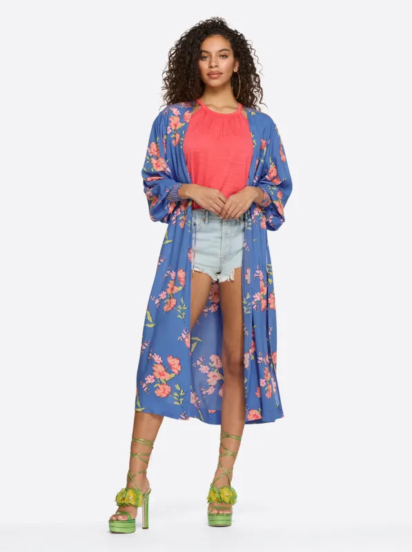 Amalia Kimono in Happy Floret sold by Jessica Simpson