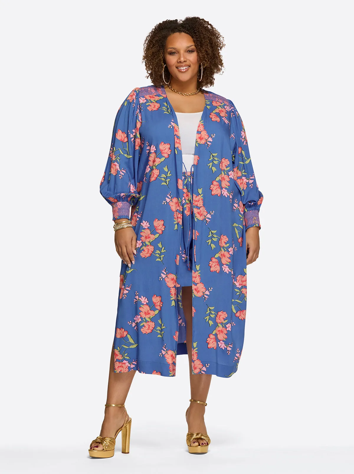 Amalia Kimono in Happy Floret sold by Jessica Simpson product image thumbnail 5