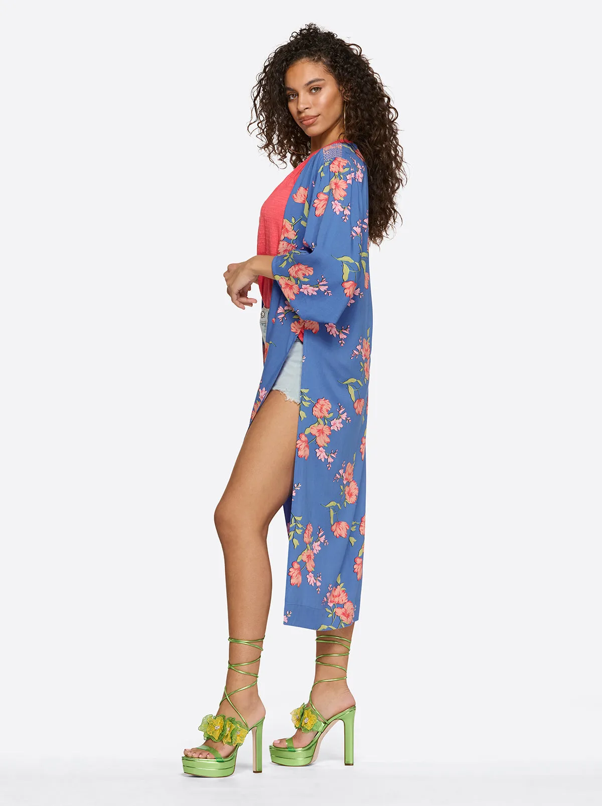 Amalia Kimono in Happy Floret sold by Jessica Simpson product image thumbnail 3