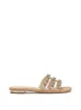 Detta Rhinestone Band Sandal in Sandcastle sold by Jessica Simpson