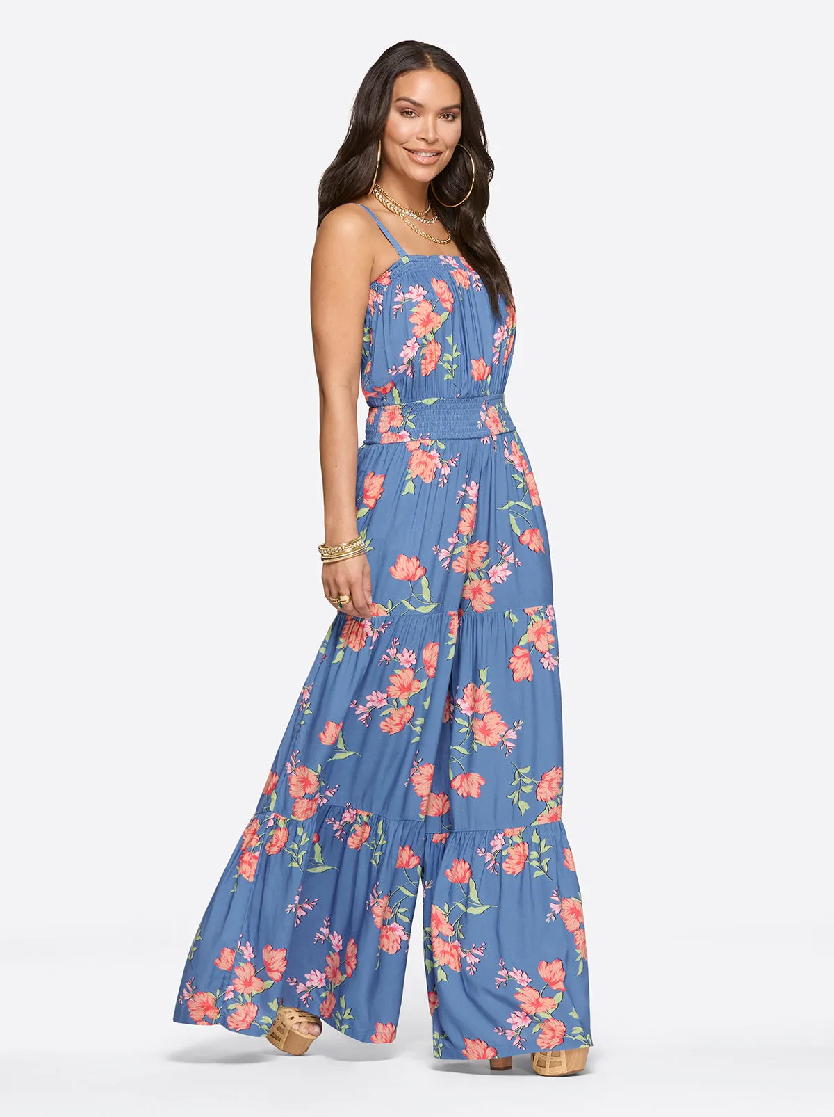Devyn Jumpsuit in Happy Floret sold by Jessica Simpson product image thumbnail 2