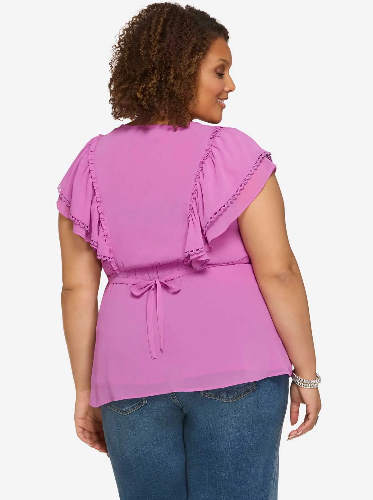 Nori Top in Raidiant Orchid sold by Jessica Simpson product image thumbnail 3