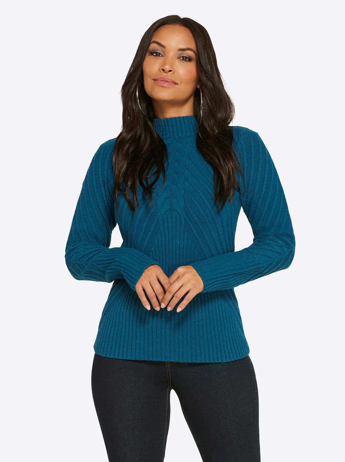 Adena Sweater in Corsair sold by Jessica Simpson