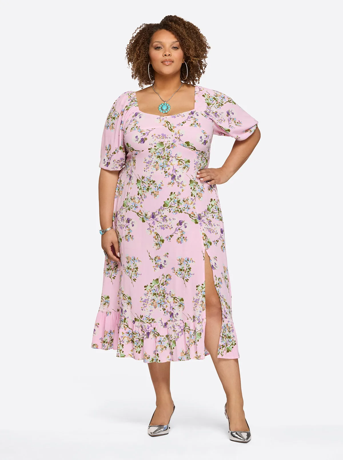 Momi Dress in Botanic Blossoms sold by Jessica Simpson