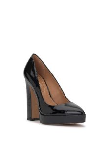Glynis Platform Pump in Black Patent sold by Jessica Simpson