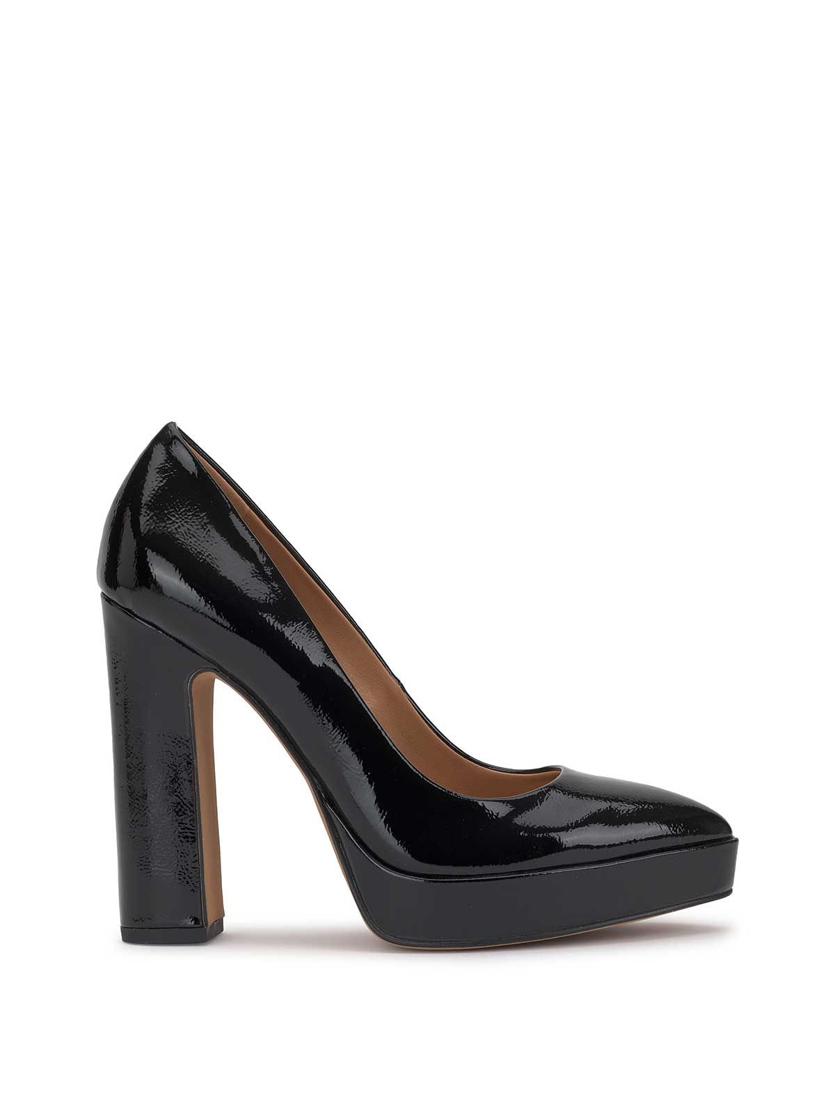 Glynis Platform Pump in Black Patent sold by Jessica Simpson