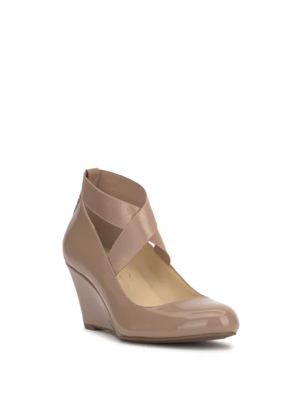 Saedra Wedge in Chai Latte sold by Jessica Simpson