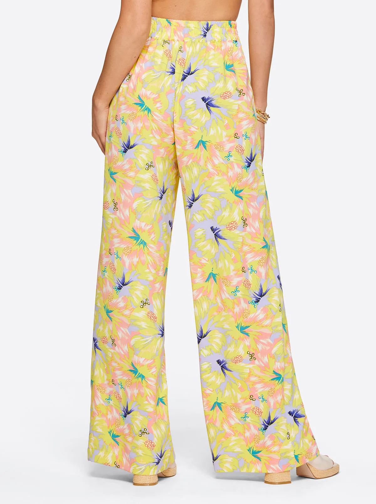 Winnie Wide Leg Pants in Candy Hibiscus sold by Jessica Simpson product image thumbnail 3