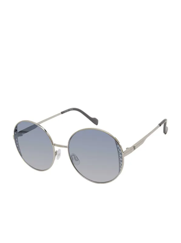 Metal Round Sunglasses in Silver sold by Jessica Simpson