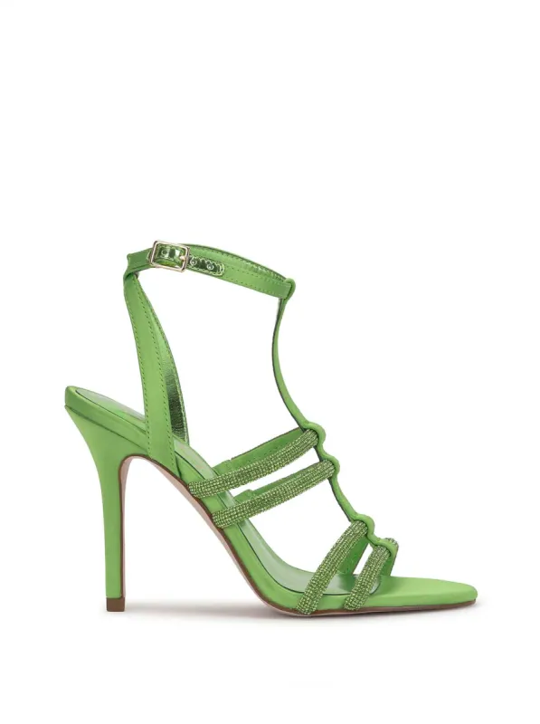 Tiannah T-Strap High Heel in Green sold by Jessica Simpson