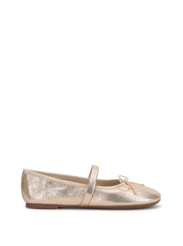 Azalina Mary Jane Flat in Champagne sold by Jessica Simpson