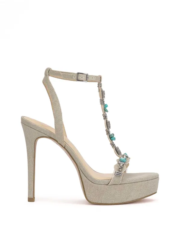 Saigee Embellished Platform in Natural sold by Jessica Simpson