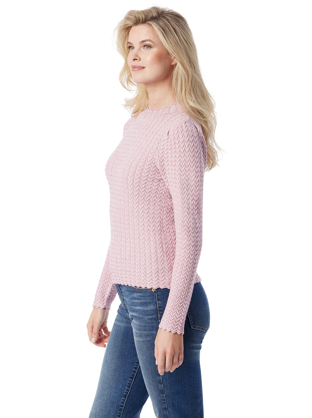 Camilla Sweater in Silver Pink sold by Jessica Simpson product image thumbnail 3