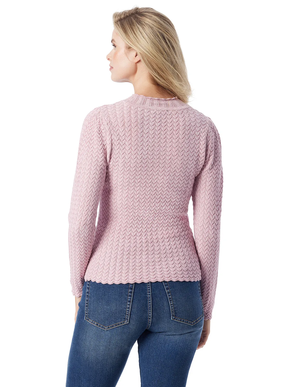 Camilla Sweater in Silver Pink sold by Jessica Simpson product image thumbnail 4