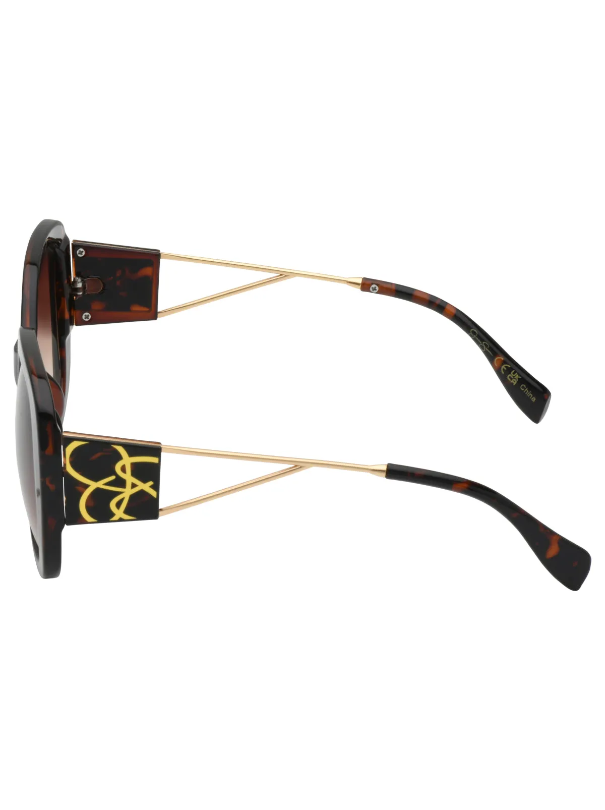 Oversized Oval Sunglasses in Tortoise sold by Jessica Simpson product image thumbnail 3