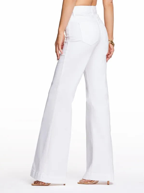 Wide Leg Trouser Jeans in White sold by Jessica Simpson