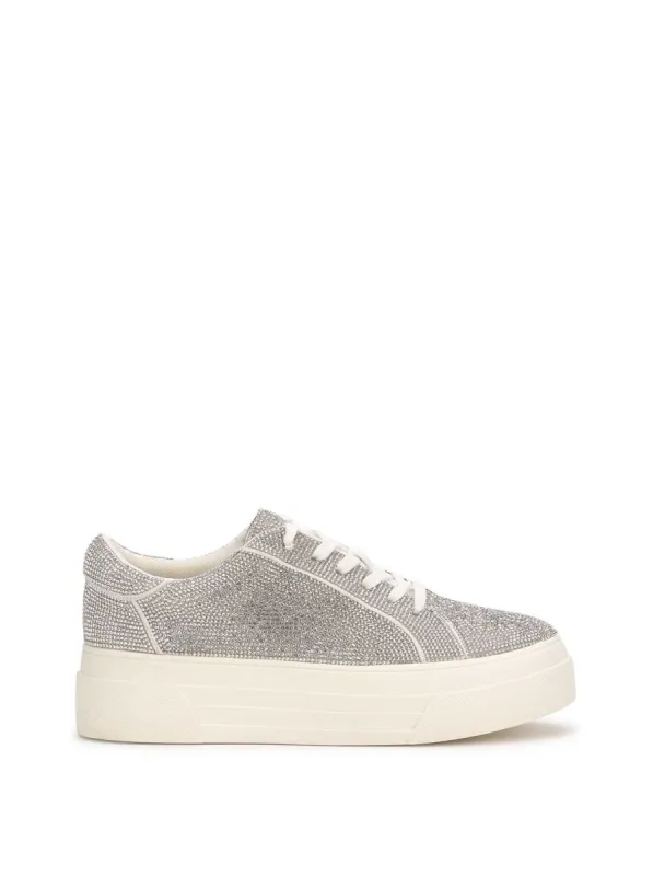 Caitrona Platform Sneaker in Silver sold by Jessica Simpson