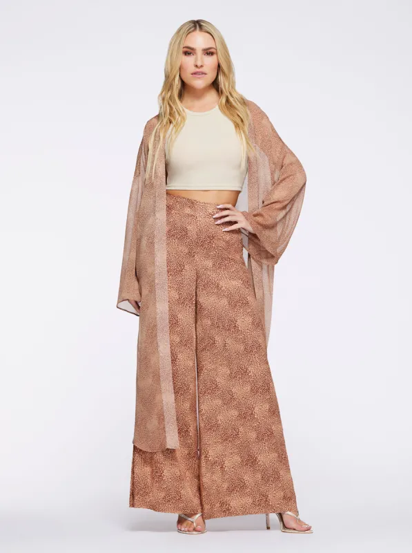 Blaine Kimono in Winding Leopard sold by Jessica Simpson