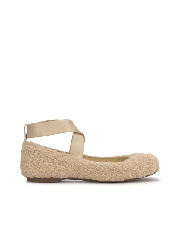 Mandalaye Ballet Flat in Shearling sold by Jessica Simpson