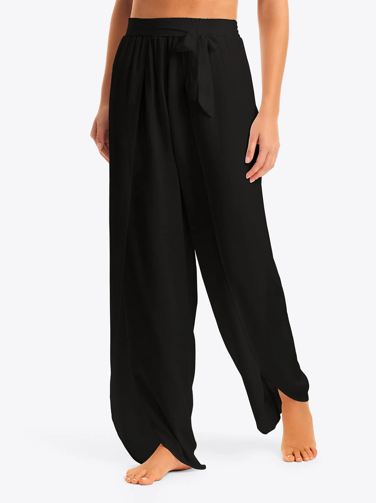 Basic Solid Beach Pant Cover Up in Black sold by Jessica Simpson