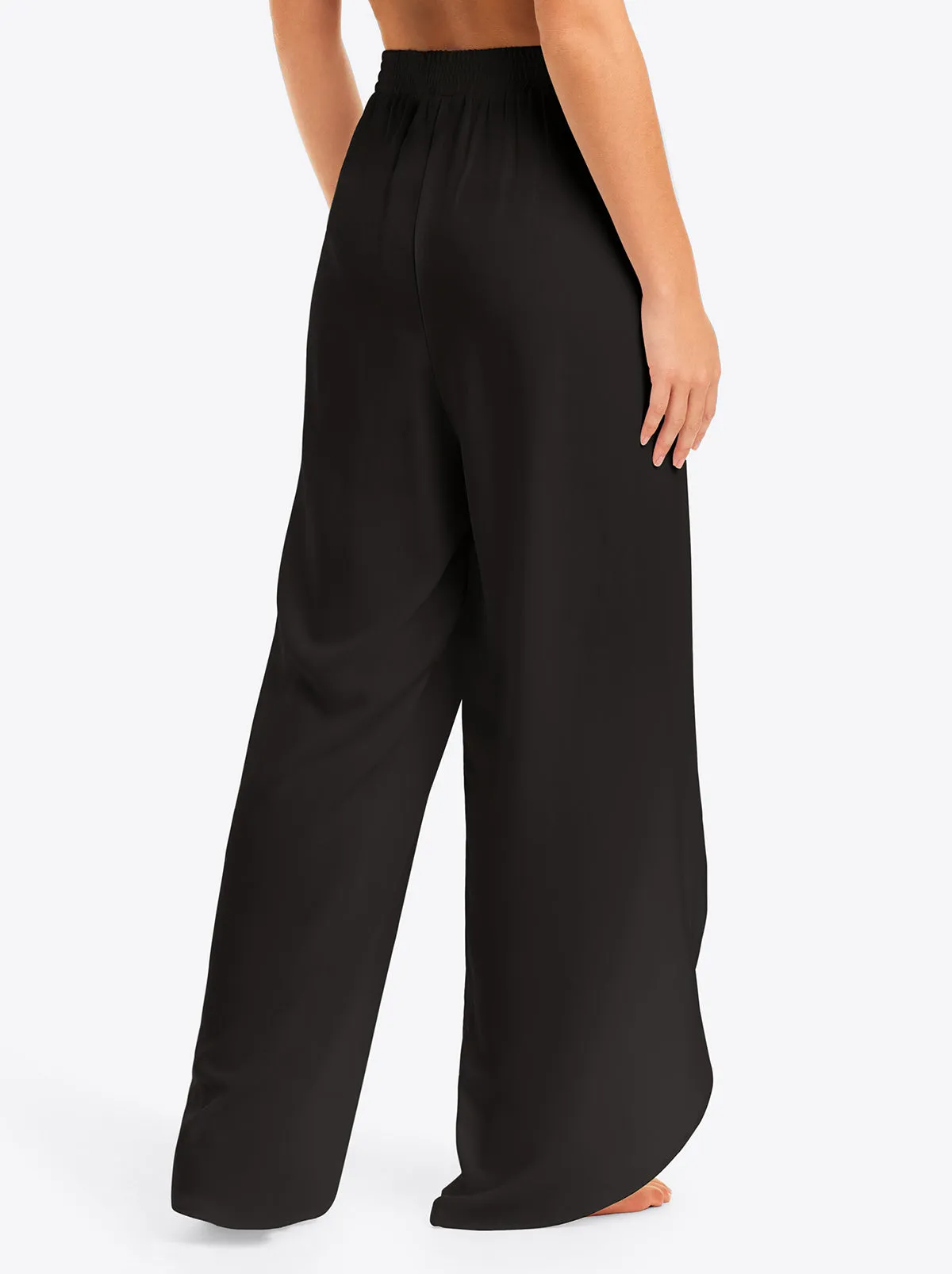 Basic Solid Beach Pant Cover Up in Black sold by Jessica Simpson product image thumbnail 2