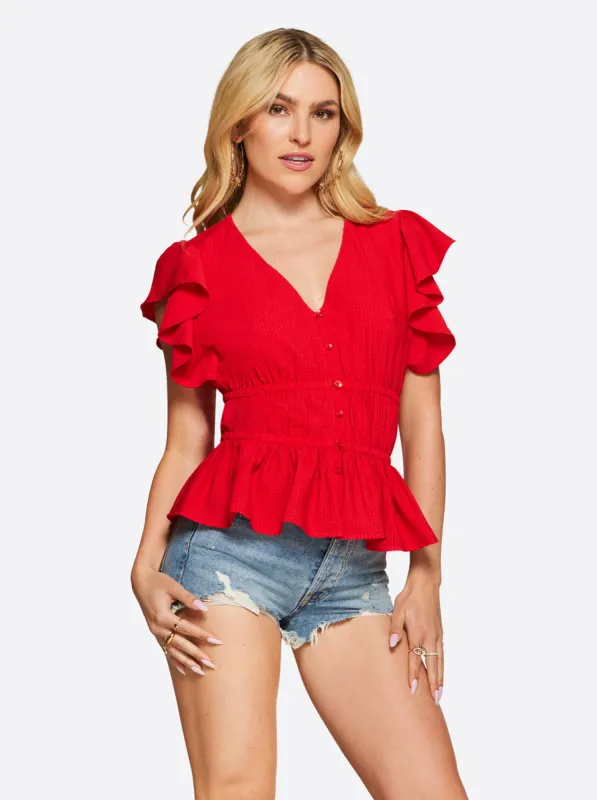 Jeydon Top in Adrenaline Rush sold by Jessica Simpson